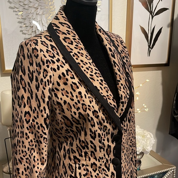 Leopard print blazer - SIZE 2 - Picture 3 of 8